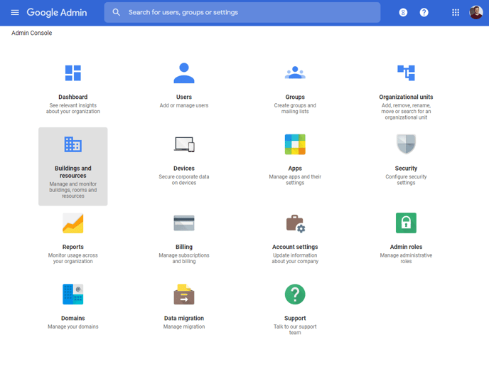 How do I set up room resource calendars in Google Workspace?